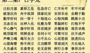 为字开头的成语接龙,成语接龙展现中华智慧